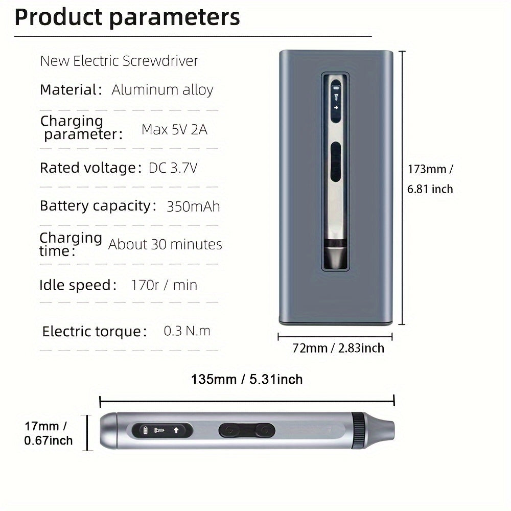 Precision Electric Screwdriver Set Silent